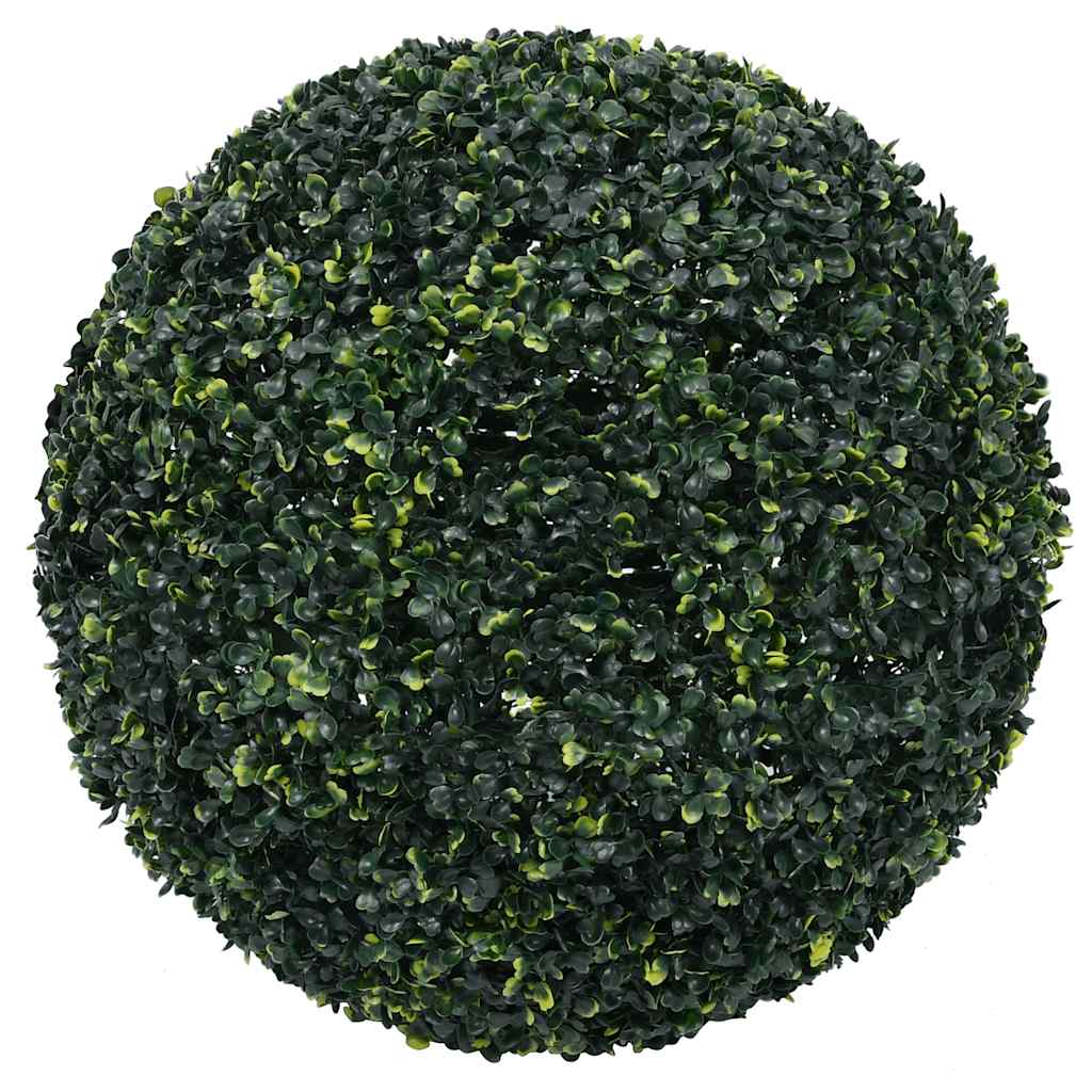 vidaXL Mingi artificiale din lemn de cimiș cu lumini LED 2 buc Verde vidaXL Mingi artificiale din lemn de cimiș cu lumini LED 2 buc Verde