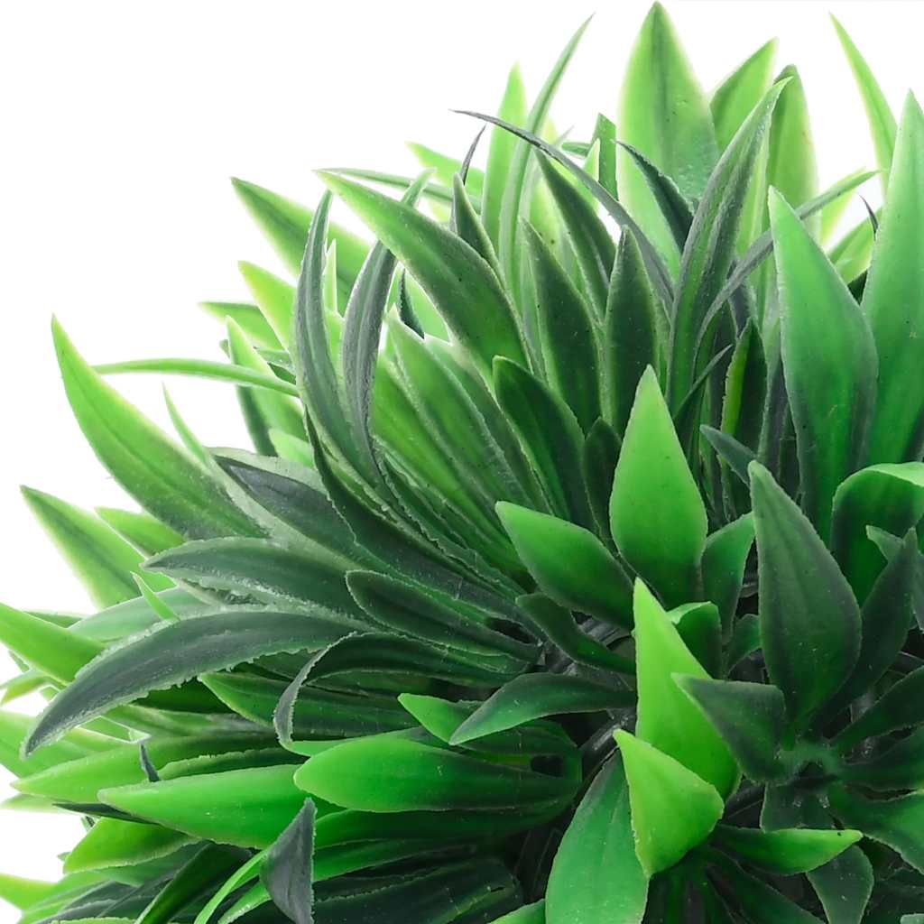 vidaXL Mingi artificiale din lemn de cimiș cu lumini LED 2 buc Verde