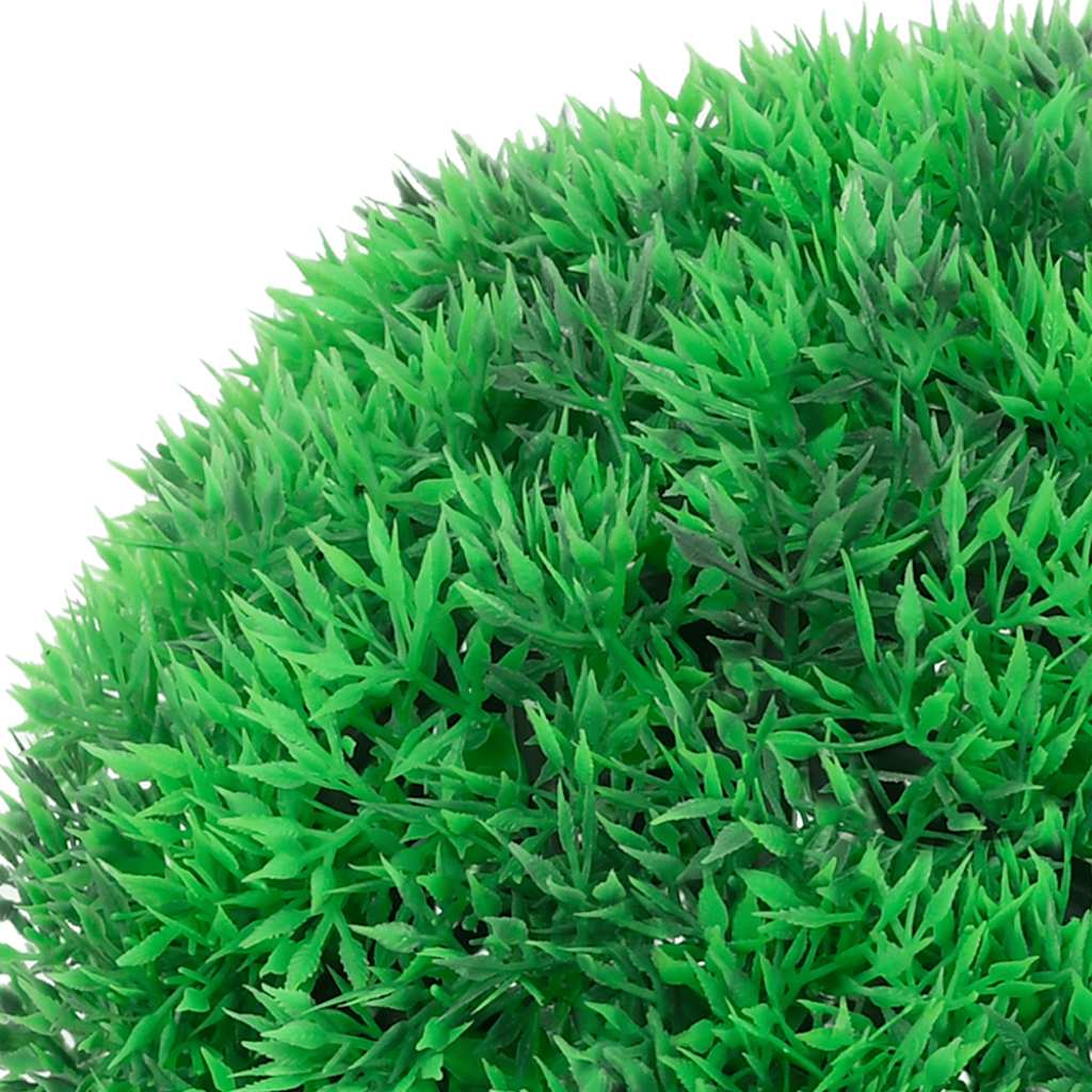 vidaXL Mingi artificiale din lemn de cimiș cu lumini LED 2 buc Verde