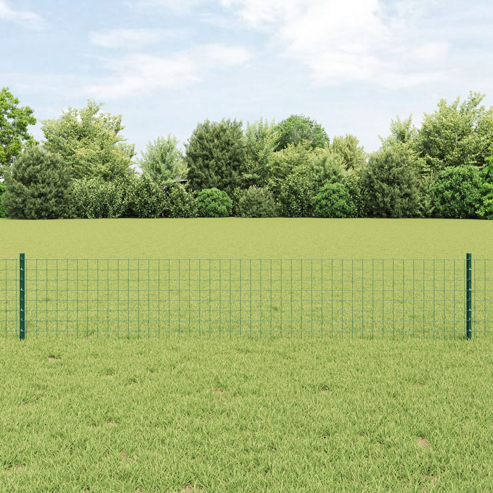 vidaXL Stâlpi de Gard Manual 22 pcs Verde 80 cm Oțel vidaXL Stâlpi de Gard Manual 22 pcs Verde 80 cm Oțel