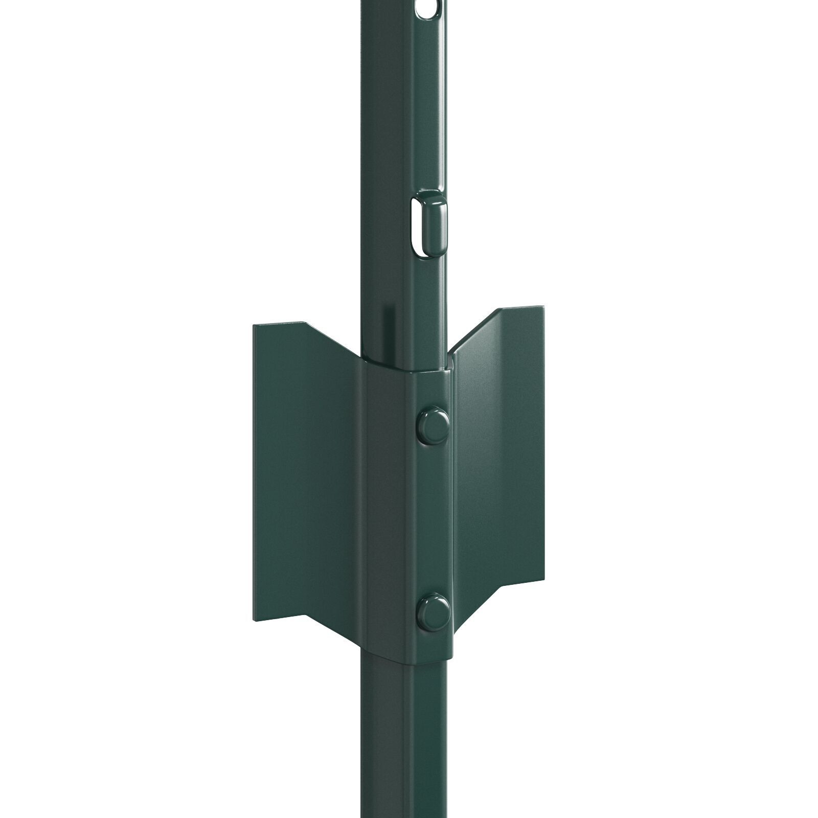 vidaXL Stâlpi de gard argintii 22 pcs Verde Standard Metal