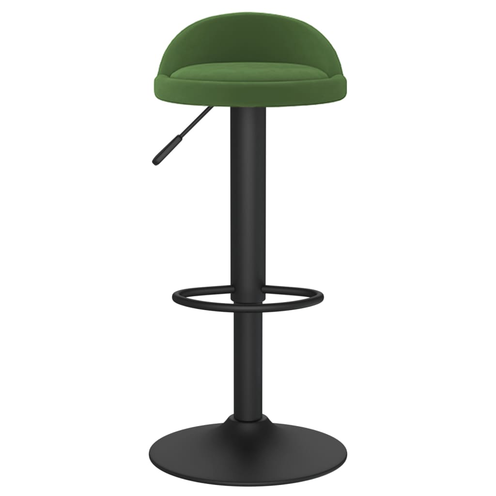 vidaXL Scaun de bar, verde închis, catifea