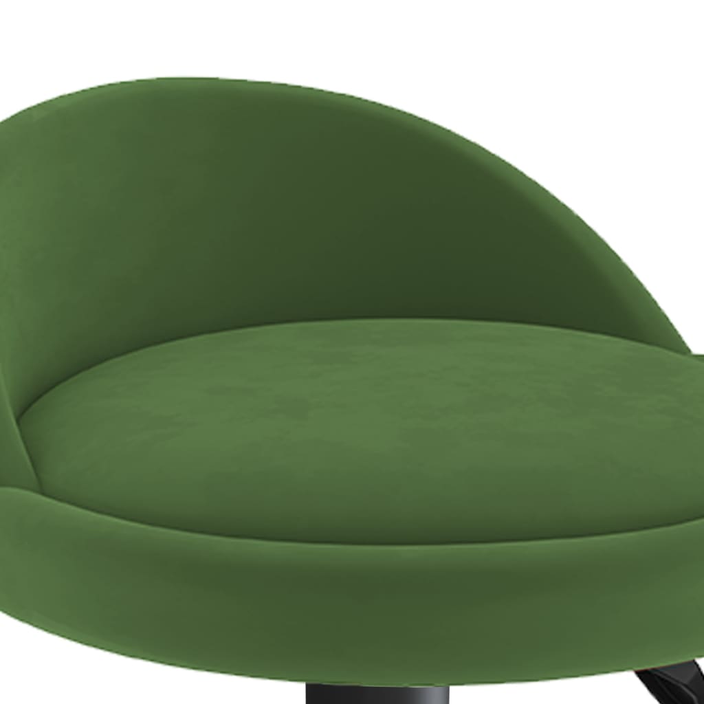 vidaXL Scaun de bar, verde închis, catifea