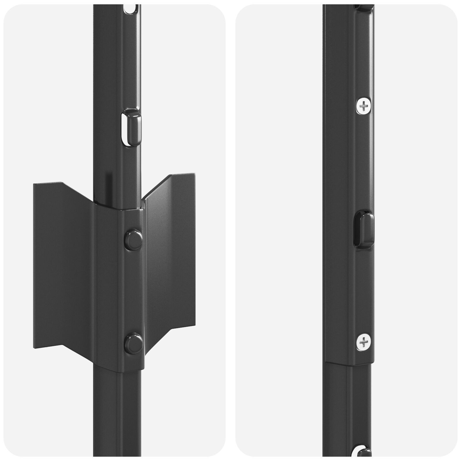 vidaXL Stâlpi de gard argintii 44 pcs Gri Înălțime de 1 m. Metal vidaXL Stâlpi de gard argintii 44 pcs Gri Înălțime de 1 m. Metal