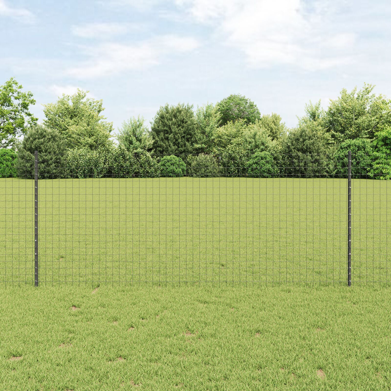 vidaXL Stâlpi de gard argintii 44 pcs Gri 100 x 1 m Oțel vidaXL Stâlpi de gard argintii 44 pcs Gri 100 x 1 m Oțel