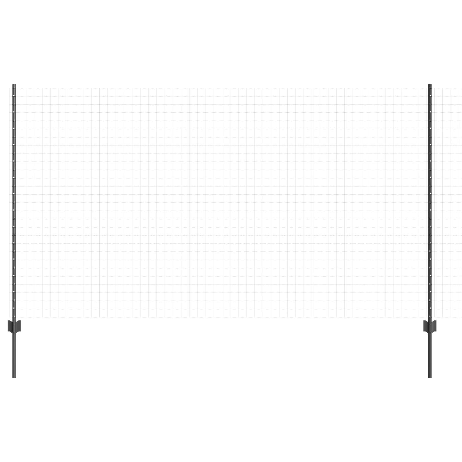 vidaXL Stâlpi de Gard 44 pcs Gri 100 x 1.4 m se potrivește bine. vidaXL Stâlpi de Gard 44 pcs Gri 100 x 1.4 m se potrivește bine.