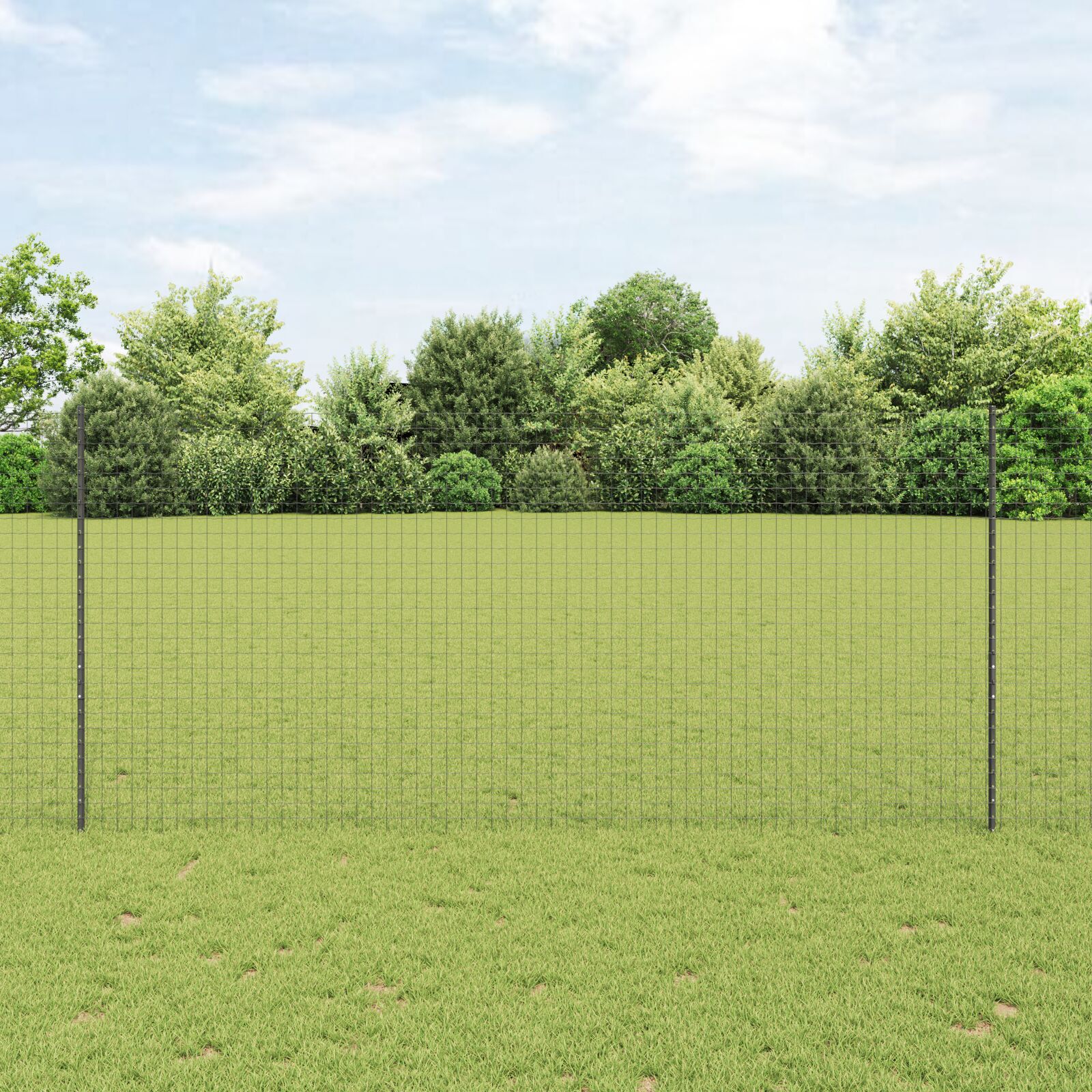 vidaXL Stâlpi de Gard 44 pcs Gri 100 x 1.4 m se potrivește bine. vidaXL Stâlpi de Gard 44 pcs Gri 100 x 1.4 m se potrivește bine.
