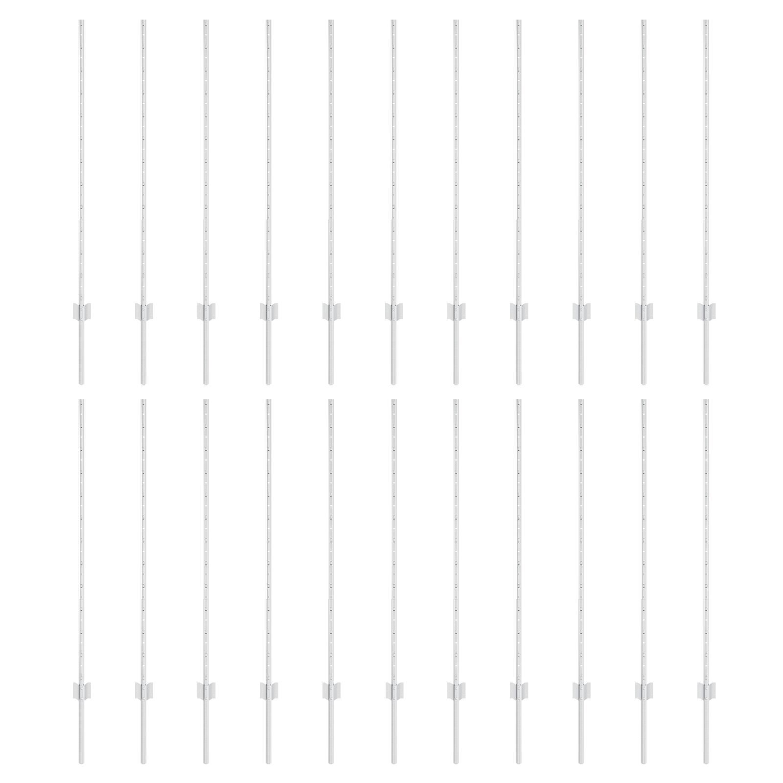 vidaXL Stâlpi de Gard Manual 44 pcs Argintiu 160 cm Oțel vidaXL Stâlpi de Gard Manual 44 pcs Argintiu 160 cm Oțel