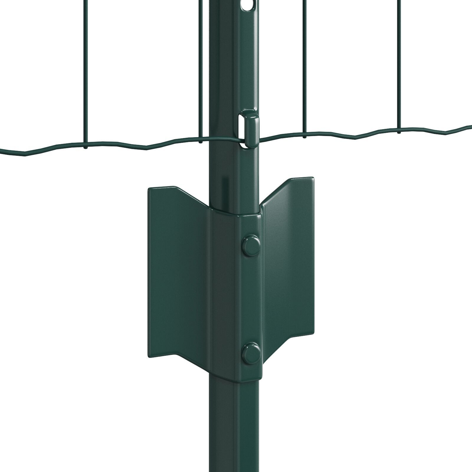 vidaXL Gard cu Stâlp Verde 0,6 x 10 m Oțel și PVC