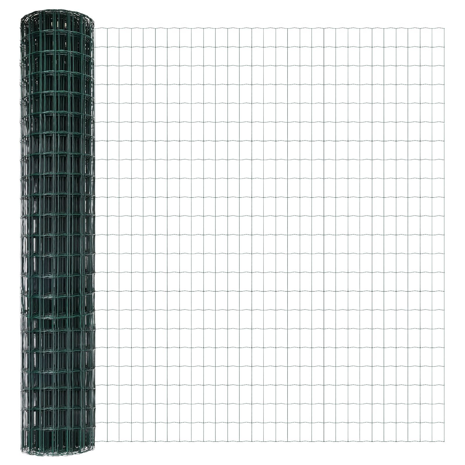vidaXL Gard Euro cu 5 Stâlpi U Verde 1.6x10 m din Oțel vidaXL Gard Euro cu 5 Stâlpi U Verde 1.6x10 m din Oțel
