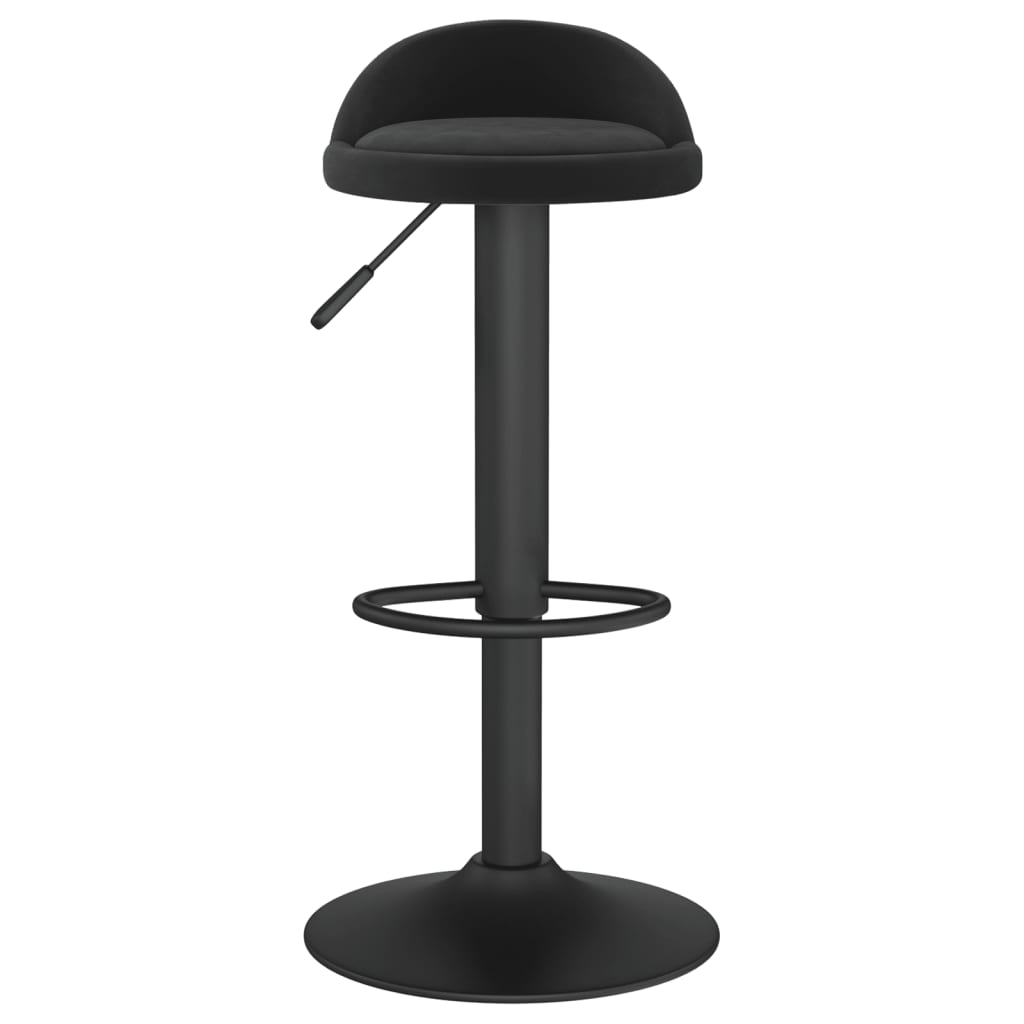 vidaXL Scaune de bar, 2 buc., negru, catifea vidaXL Scaune de bar, 2 buc., negru, catifea