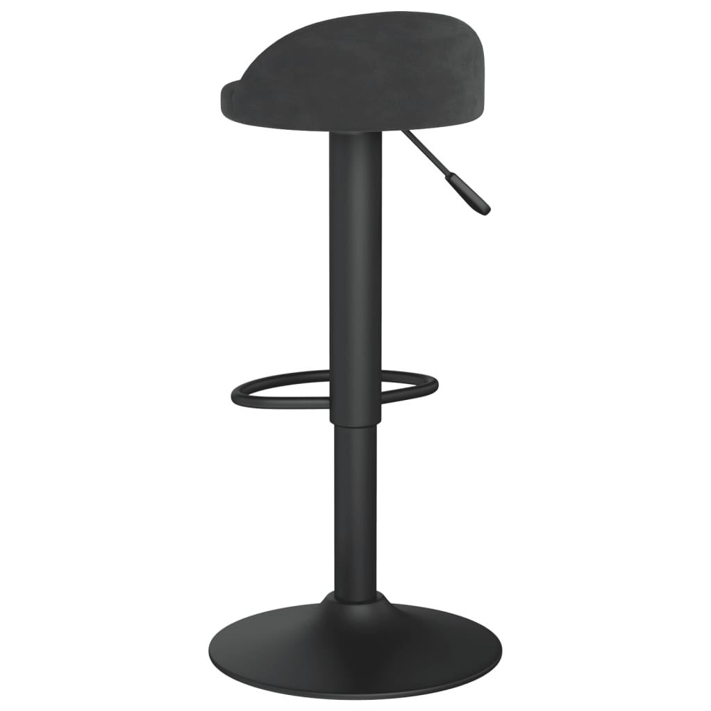 vidaXL Scaune de bar, 2 buc., negru, catifea vidaXL Scaune de bar, 2 buc., negru, catifea