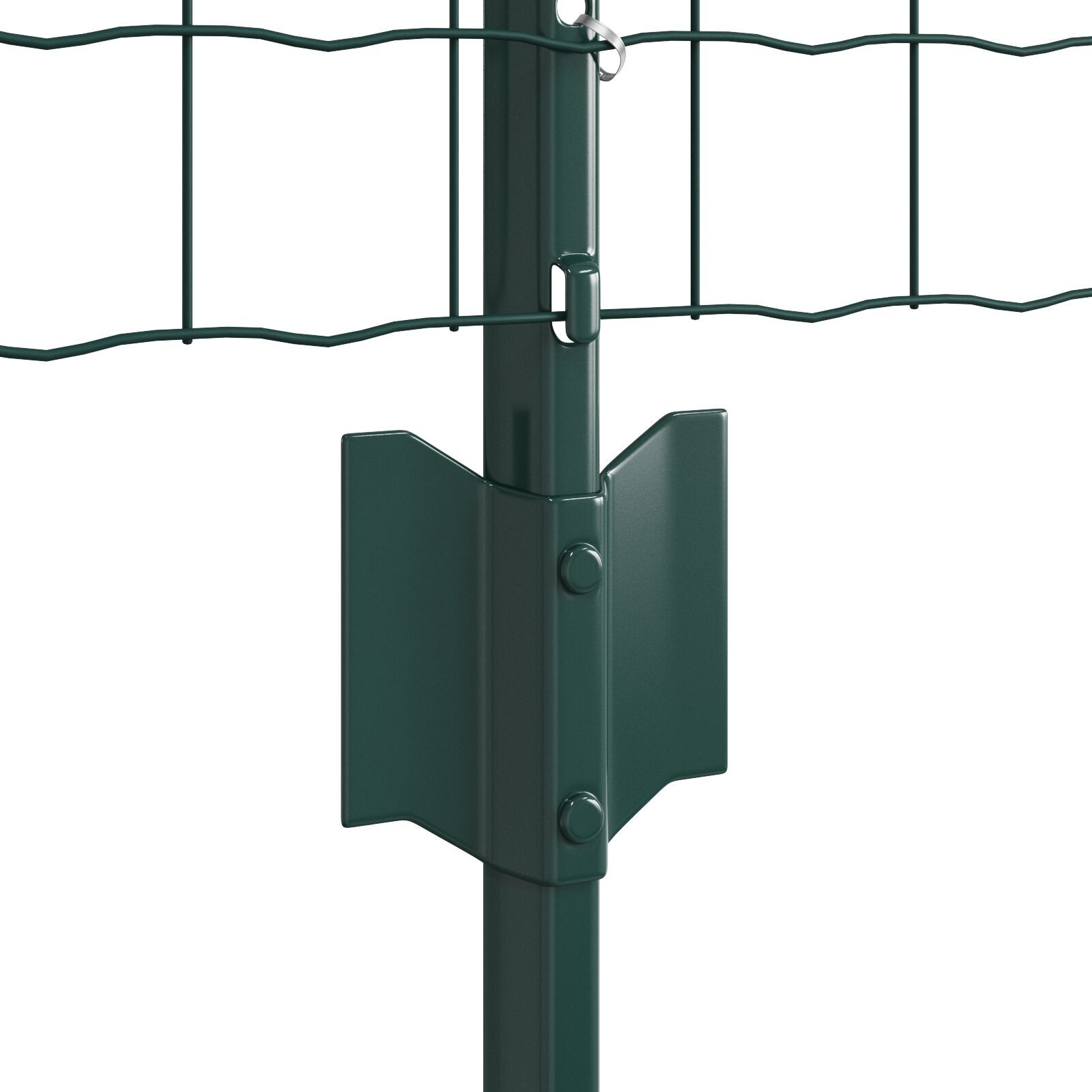 vidaXL Set Împrejmuire Grădină Metalică Set de 2 Verde Metal 25 m