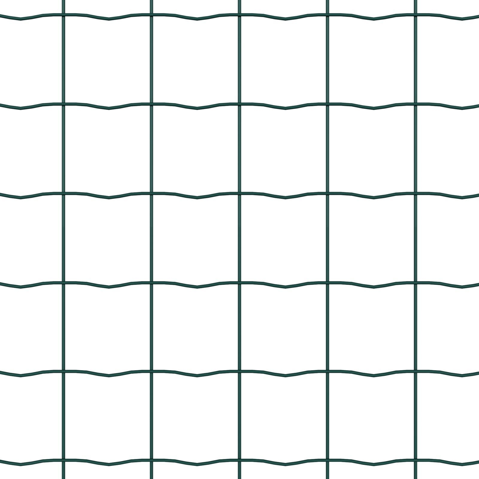 vidaXL Gard cu Stâlp Verde 0,6 x 50 m Oțel și PVC