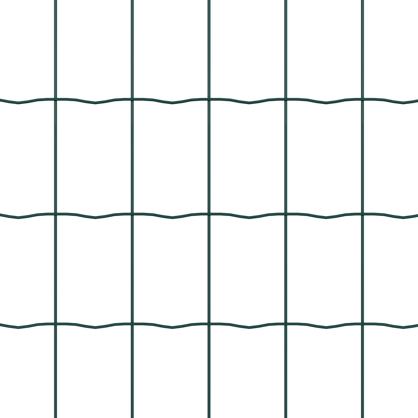 vidaXL Gard cu Stâlp Verde 0,6 x 50 m Oțel și PVC