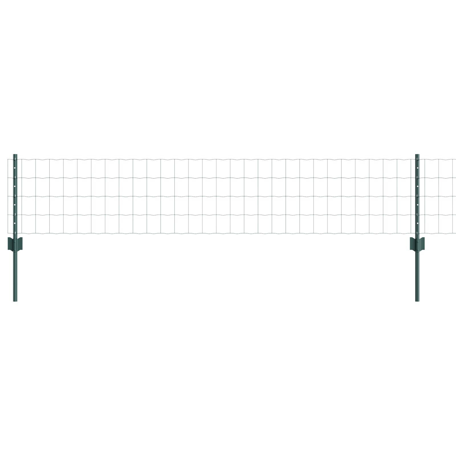 vidaXL Îngrădire cu stâlpi Verde 0.4 x 50 m Oțel vidaXL Îngrădire cu stâlpi Verde 0.4 x 50 m Oțel