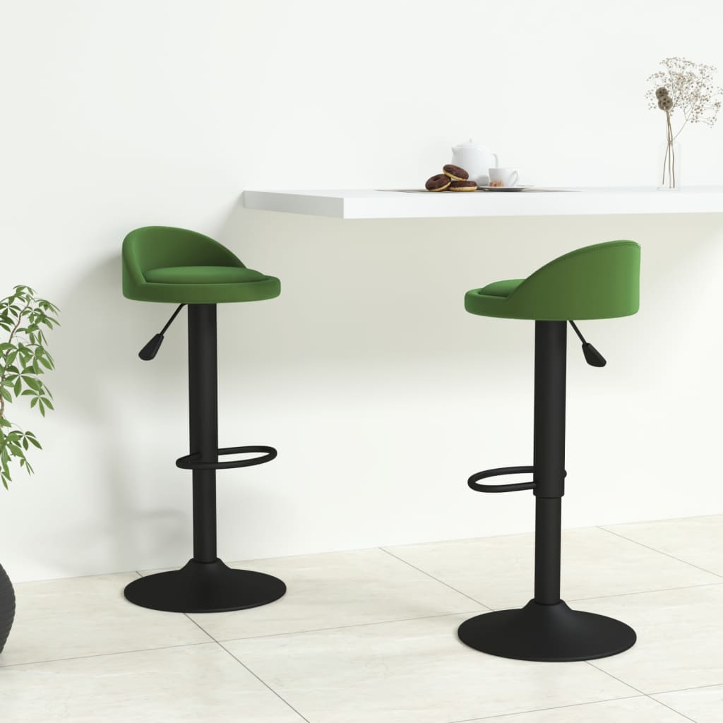 vidaXL Scaune de bar, 2 buc., verde închis, catifea vidaXL Scaune de bar, 2 buc., verde închis, catifea