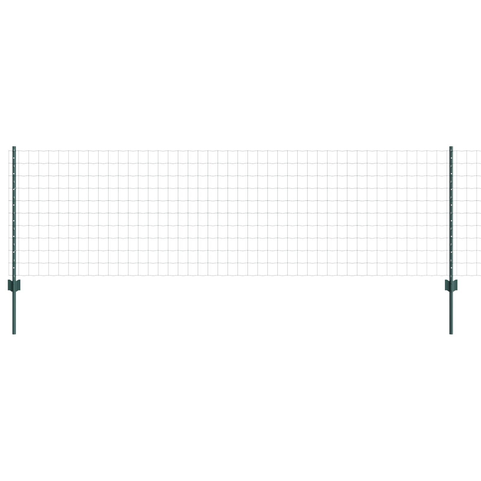 vidaXL Îngrădire cu stâlpi Verde 0.8 x 25 m Oțel vidaXL Îngrădire cu stâlpi Verde 0.8 x 25 m Oțel
