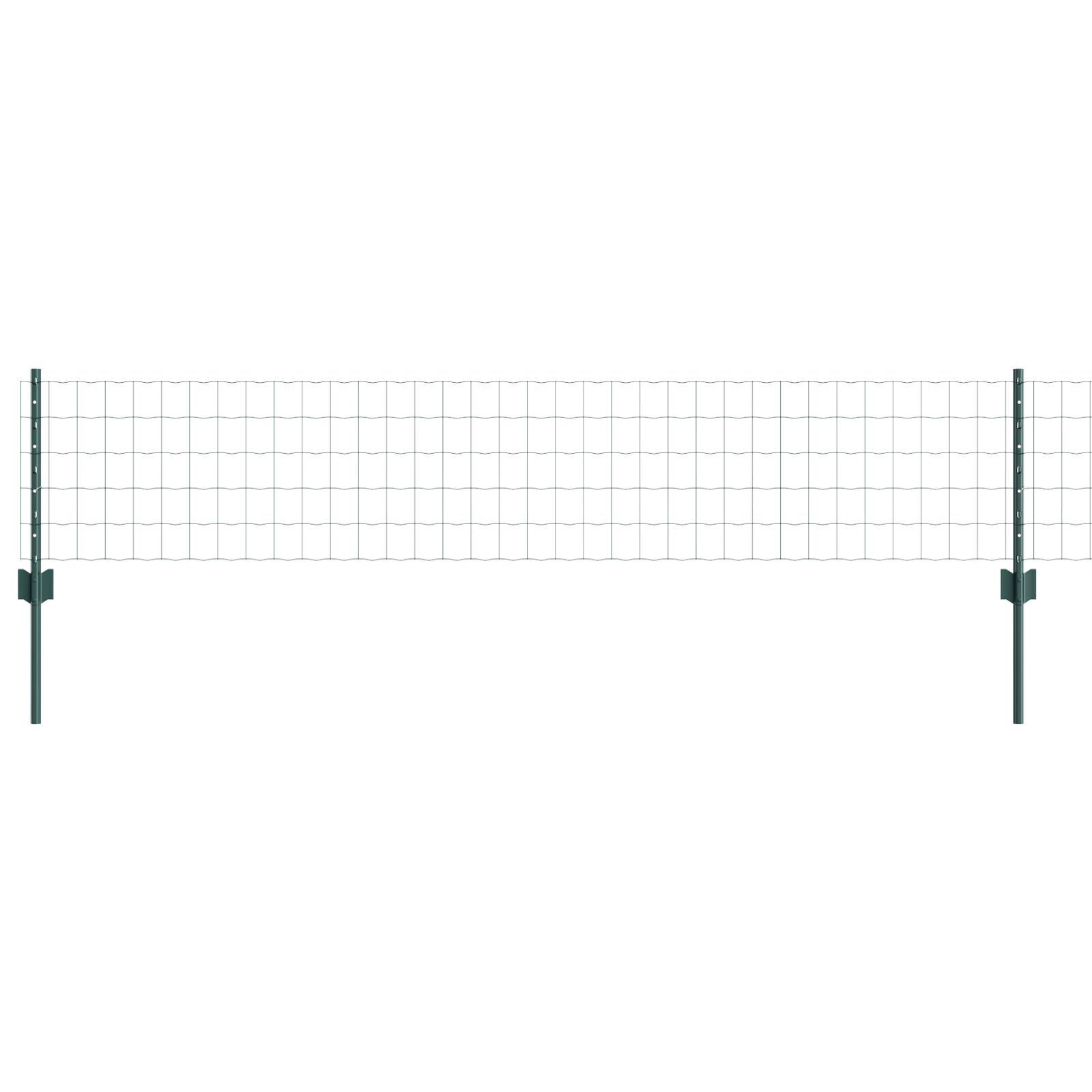 vidaXL Îngrădire cu stâlpi Verde 0.4 x 50 m Oțel vidaXL Îngrădire cu stâlpi Verde 0.4 x 50 m Oțel