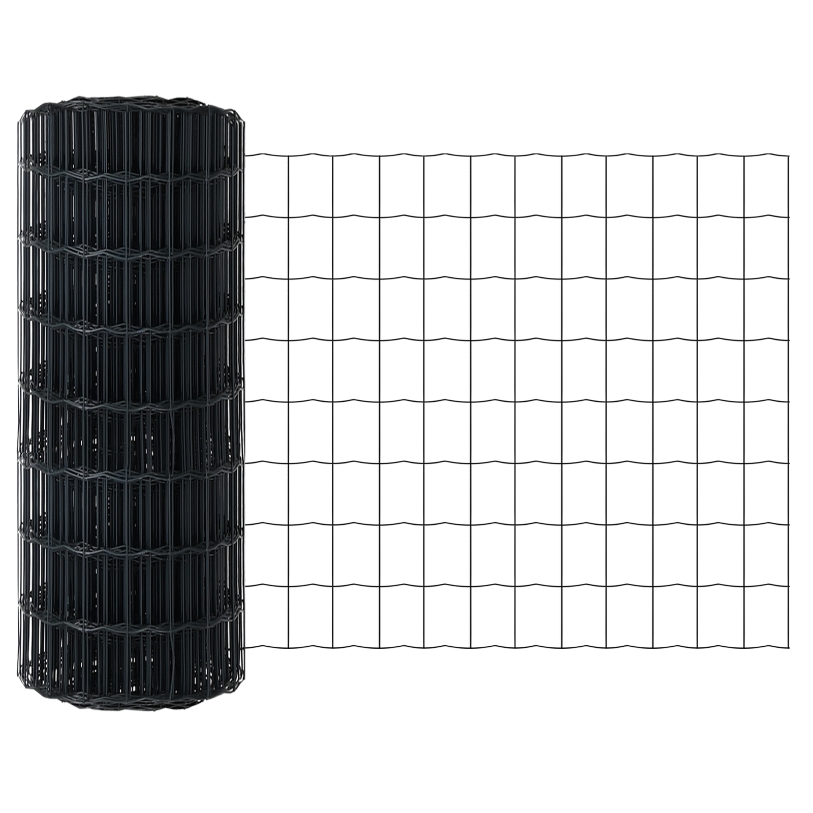 vidaXL Gard cu Stâlp Gri 0,6 x 10 m Oțel și PVC