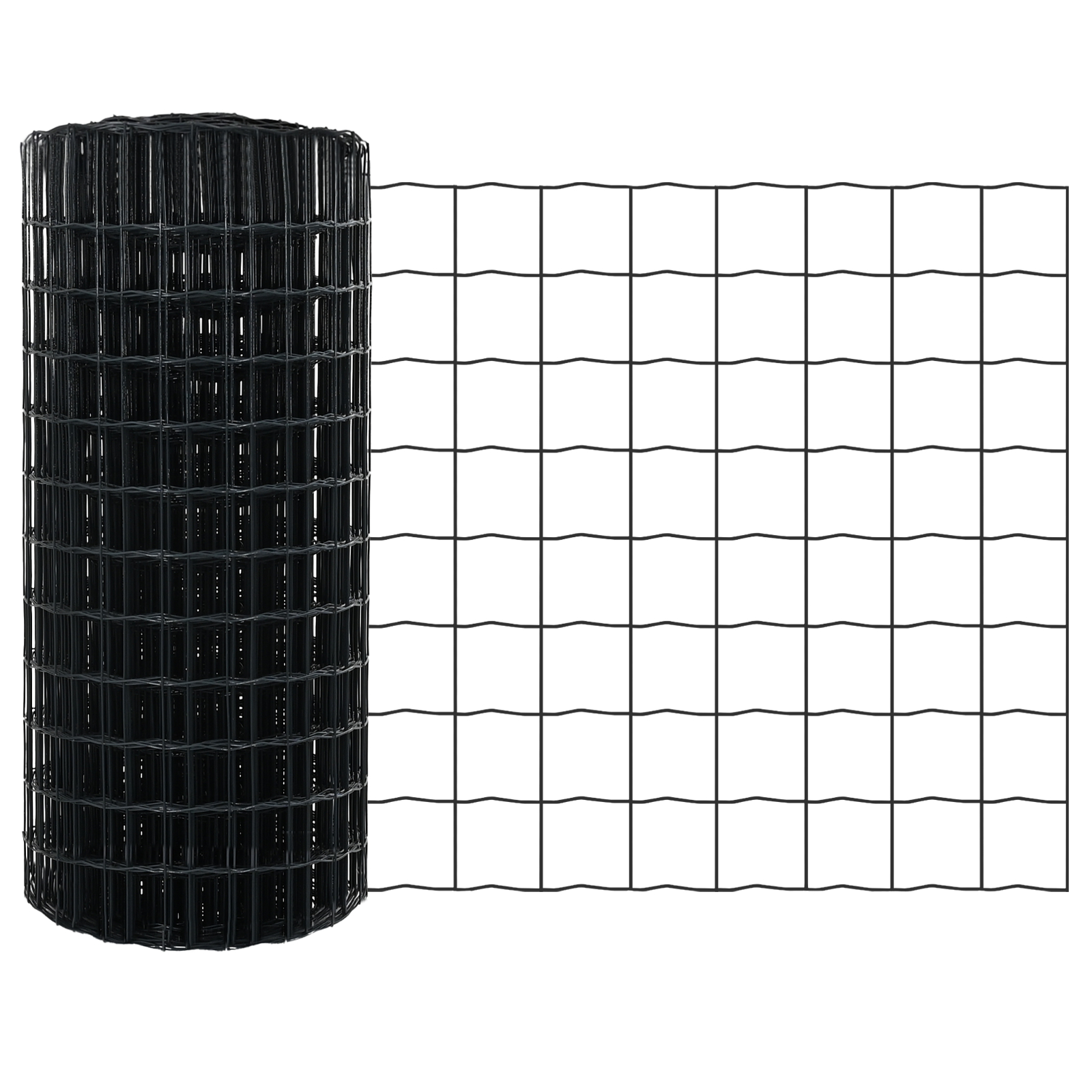 vidaXL Set Gard Set de 2 Gri Oțel Vopsit Electrostatic Mare Durabil