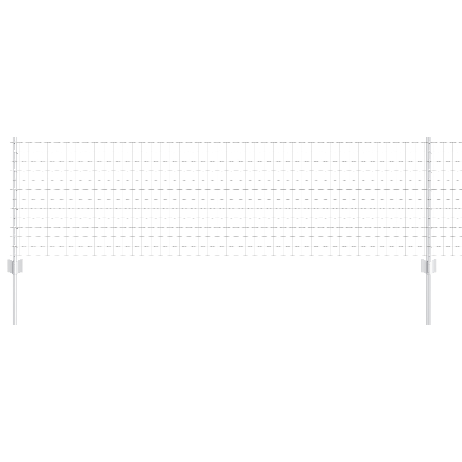 vidaXL Îngrădire cu stâlpi Argintiu 0.6 x 10 m Oțel