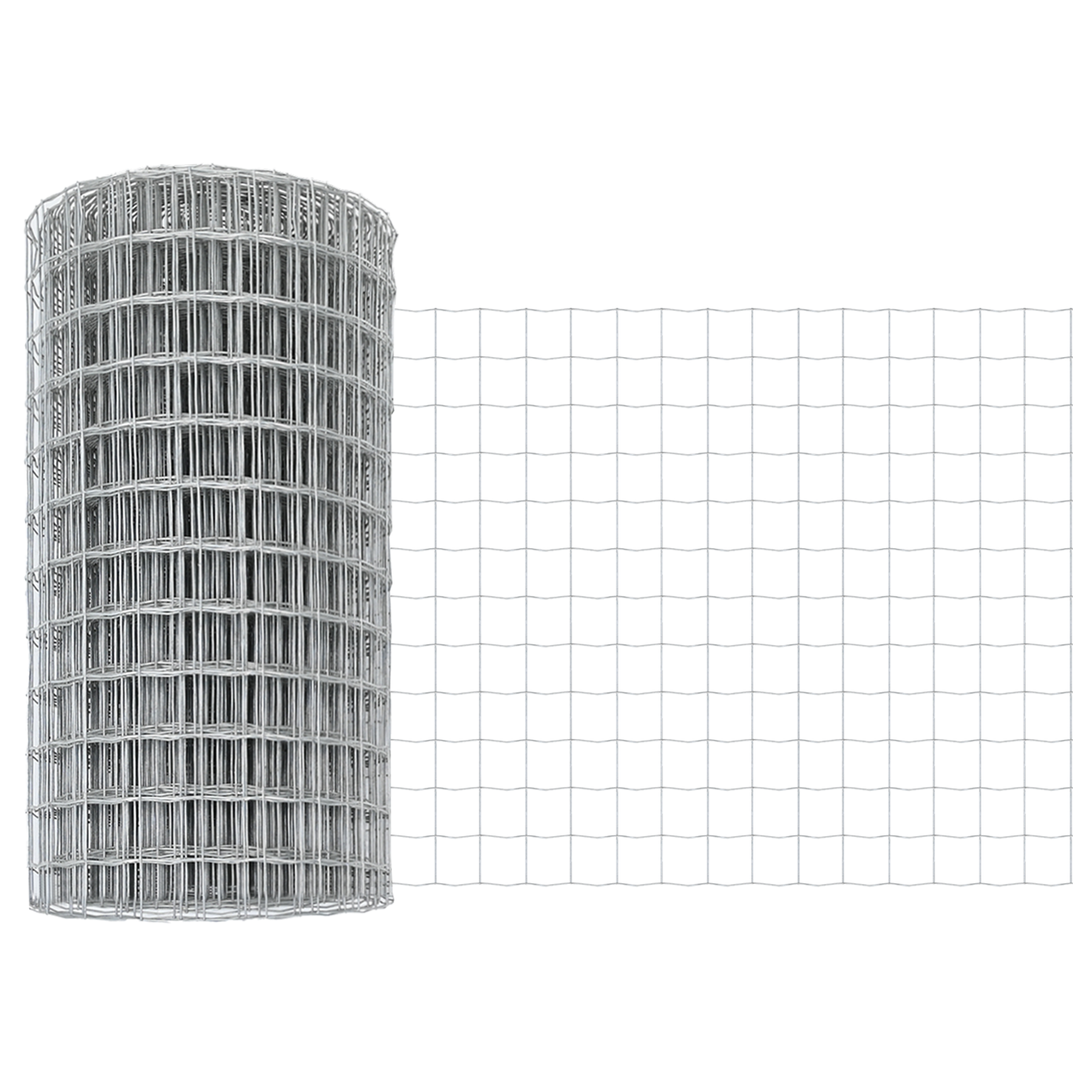 vidaXL Îngrădire cu stâlpi Argintiu 0.8 x 10 m Oțel