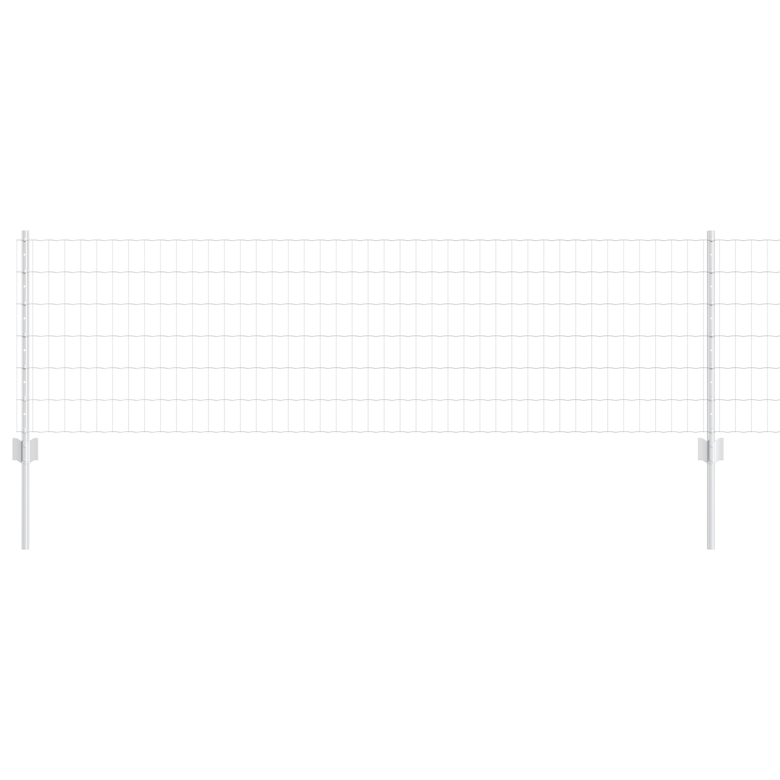 vidaXL Îngrădire cu stâlpi Argintiu 0.6 x 10 m Oțel