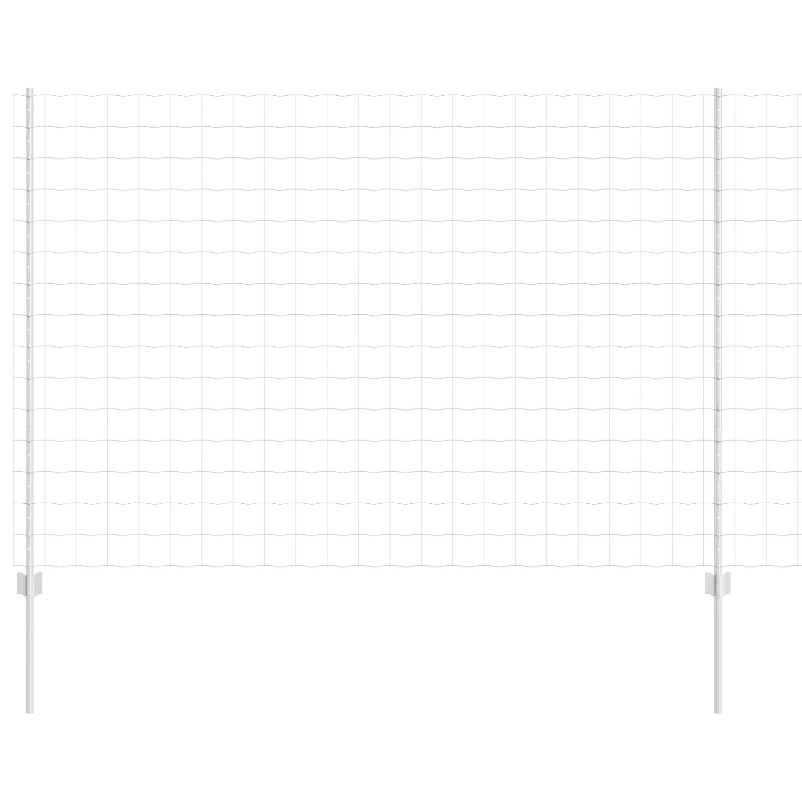 vidaXL Îngrădire cu stâlpi Argintiu 1.5 x 10 m Oțel