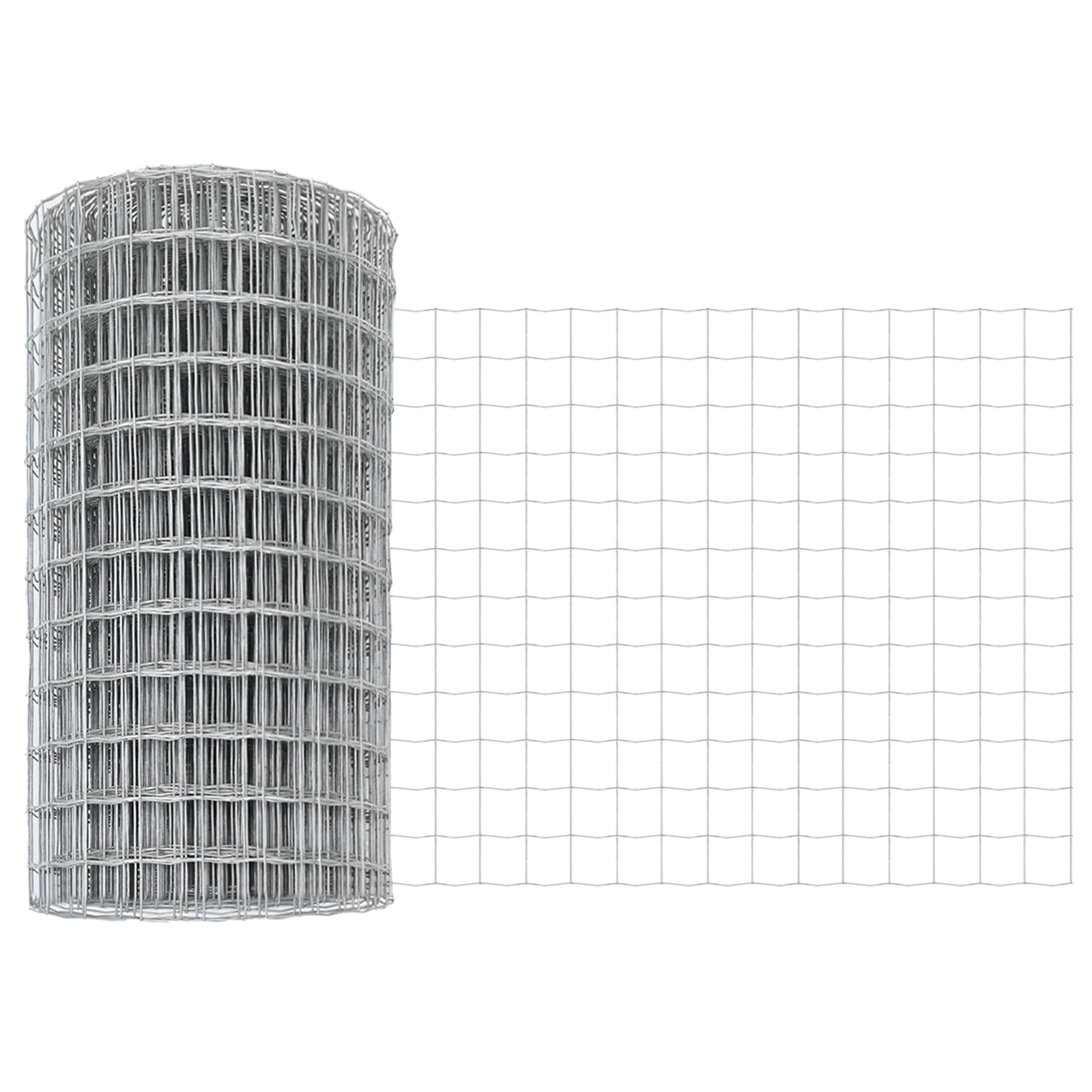 vidaXL Gard Euro cu 11 Stâlpi Argintii 0,4x25 m Oțel vidaXL Gard Euro cu 11 Stâlpi Argintii 0,4x25 m Oțel