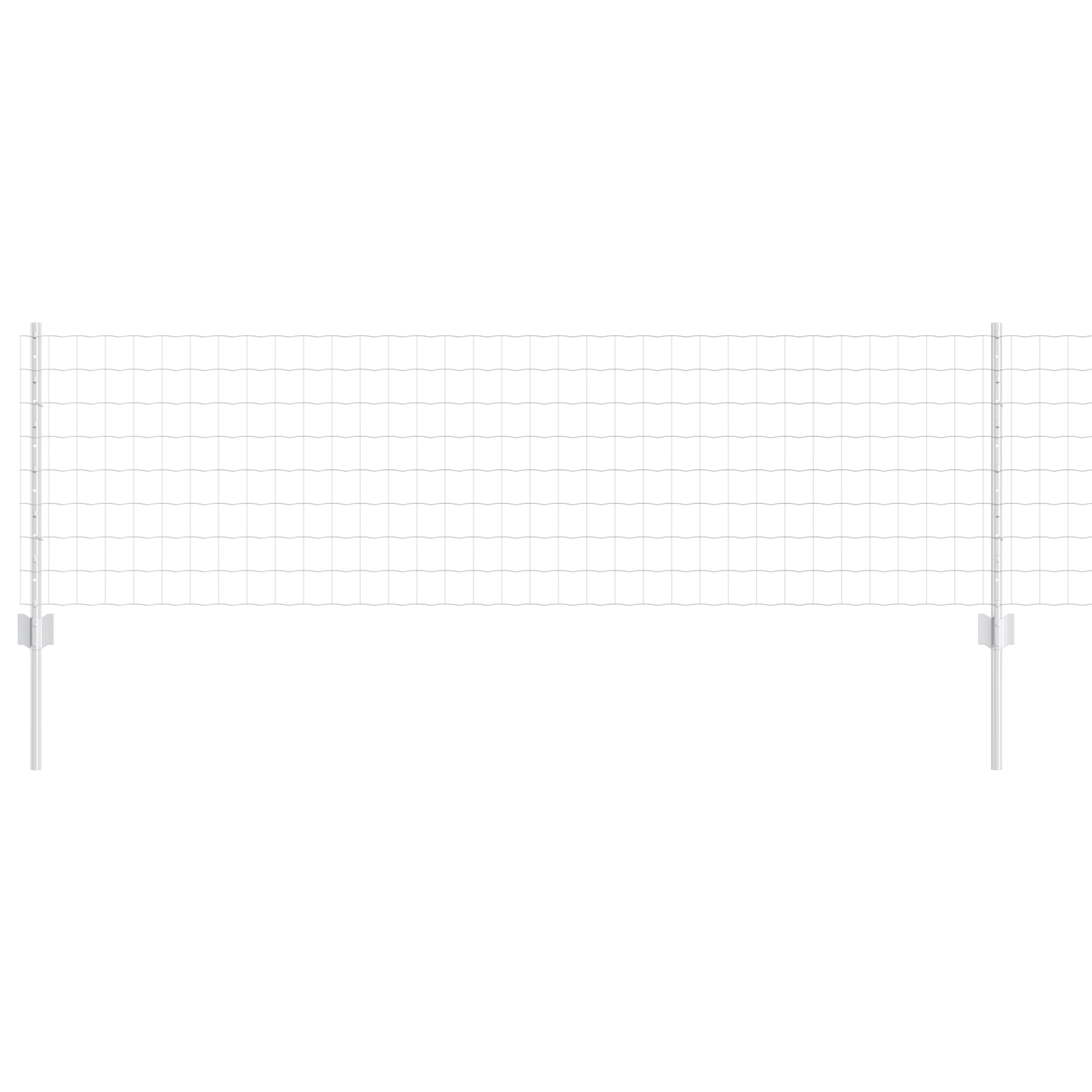 vidaXL Îngrădire cu stâlpi Argintiu 0.6 x 25 m Oțel