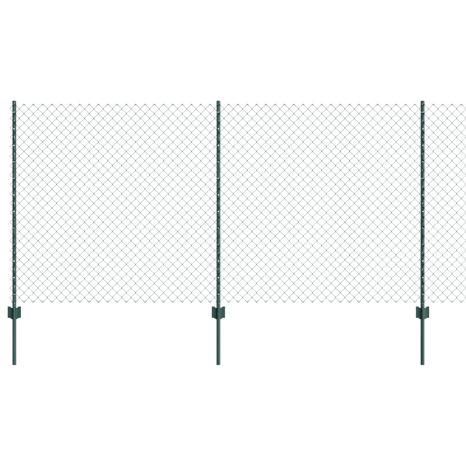 vidaXL Îngrădire cu stâlpi Verde 1.2 x 10 m Oțel vidaXL Îngrădire cu stâlpi Verde 1.2 x 10 m Oțel
