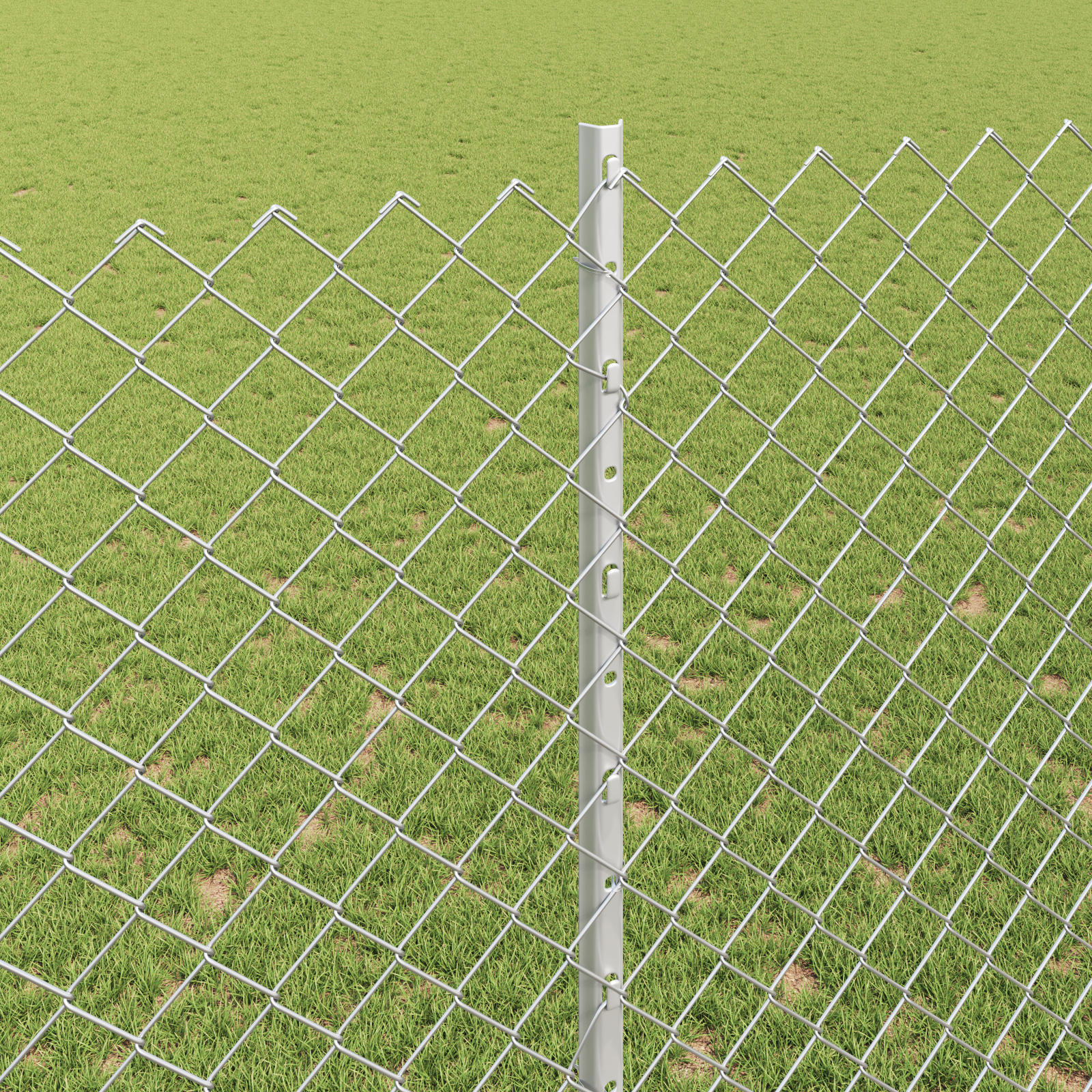 vidaXL Îngrădire cu stâlpi Argintiu 1.6 x 10 m Oțel vidaXL Îngrădire cu stâlpi Argintiu 1.6 x 10 m Oțel