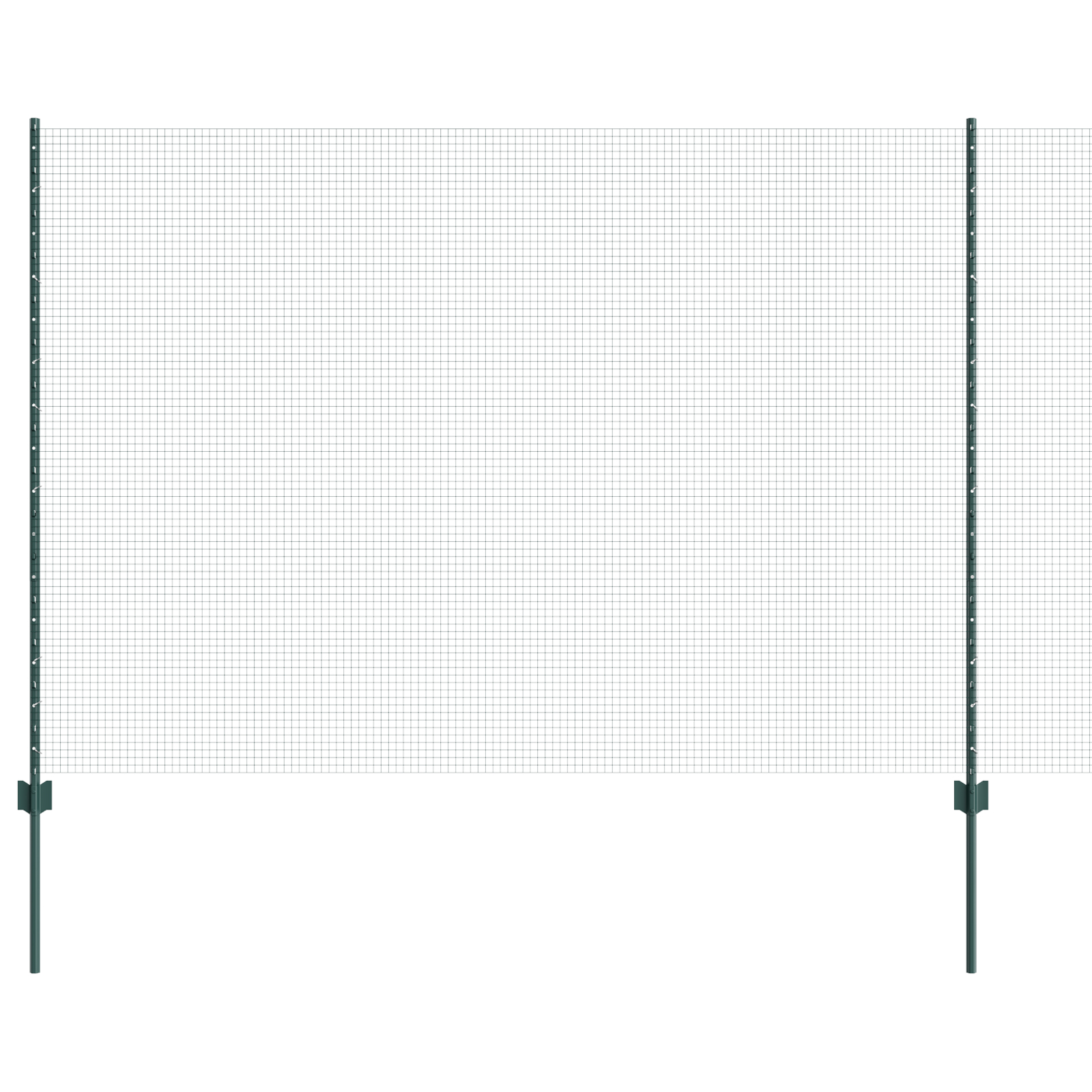 vidaXL Îngrădire cu stâlpi Verde 1.6 x 10 m Oțel vidaXL Îngrădire cu stâlpi Verde 1.6 x 10 m Oțel