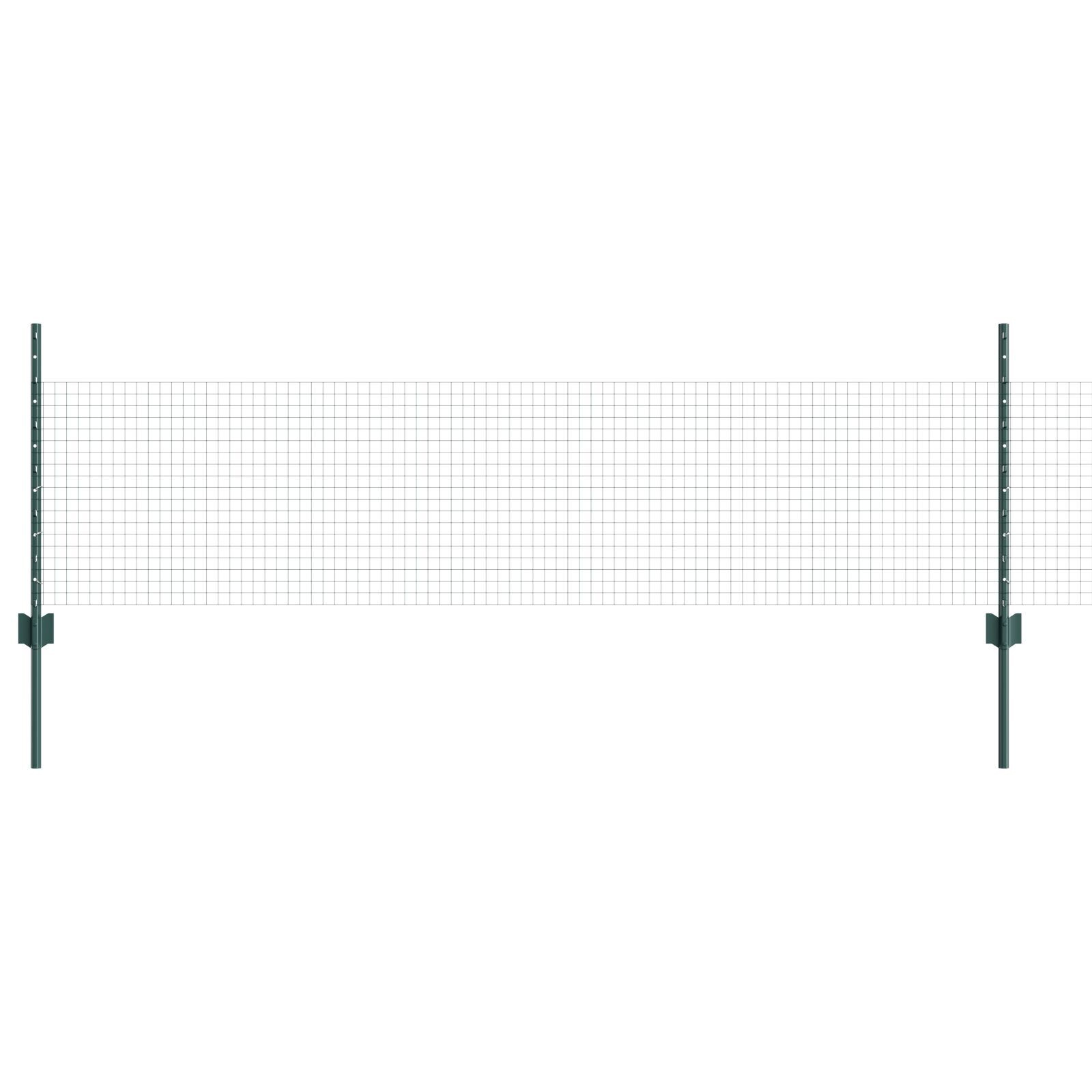 vidaXL Îngrădire cu stâlpi Verde 0.5 x 25 m Oțel vidaXL Îngrădire cu stâlpi Verde 0.5 x 25 m Oțel