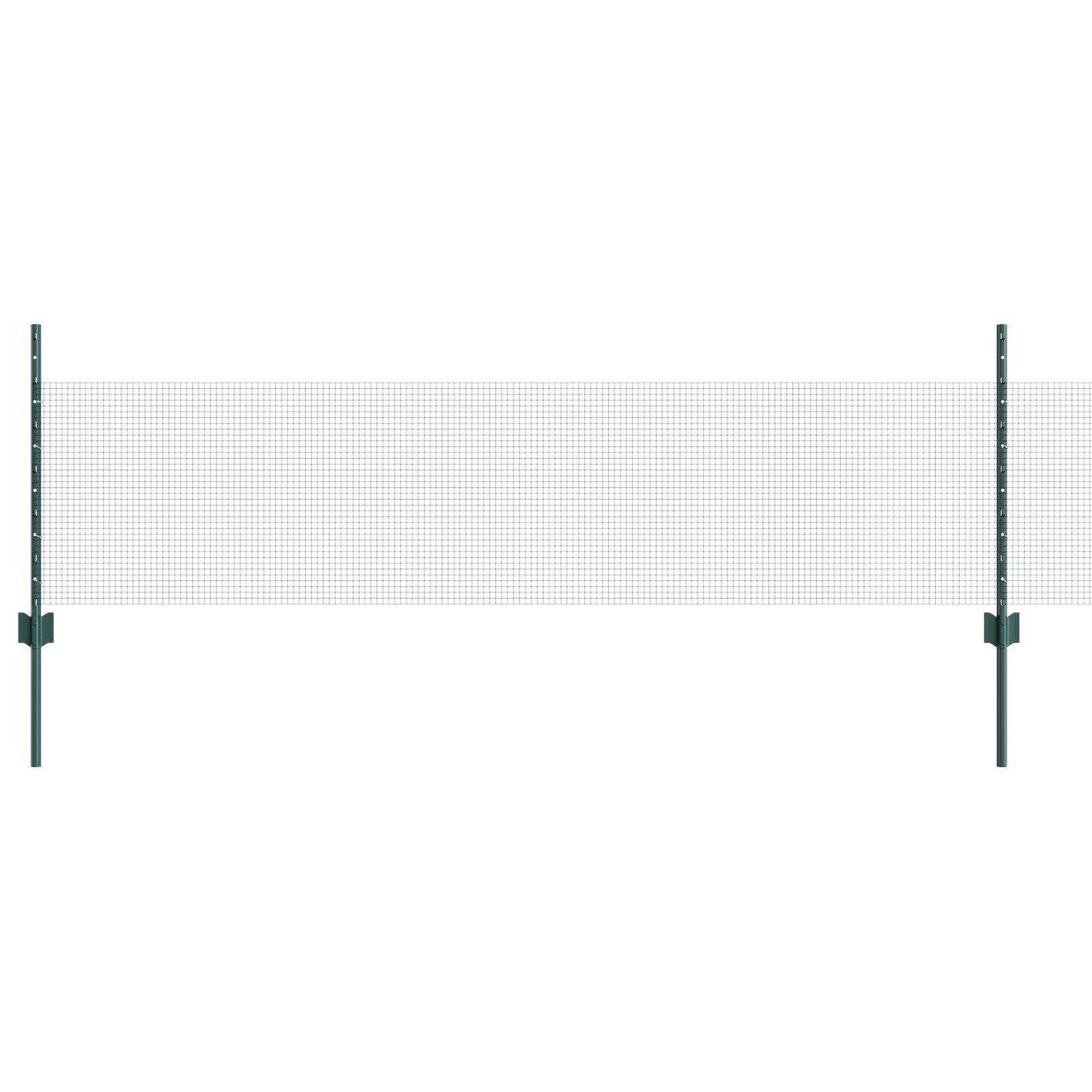 vidaXL Îngrădire cu stâlpi Verde 0.5 x 50 m Oțel vidaXL Îngrădire cu stâlpi Verde 0.5 x 50 m Oțel
