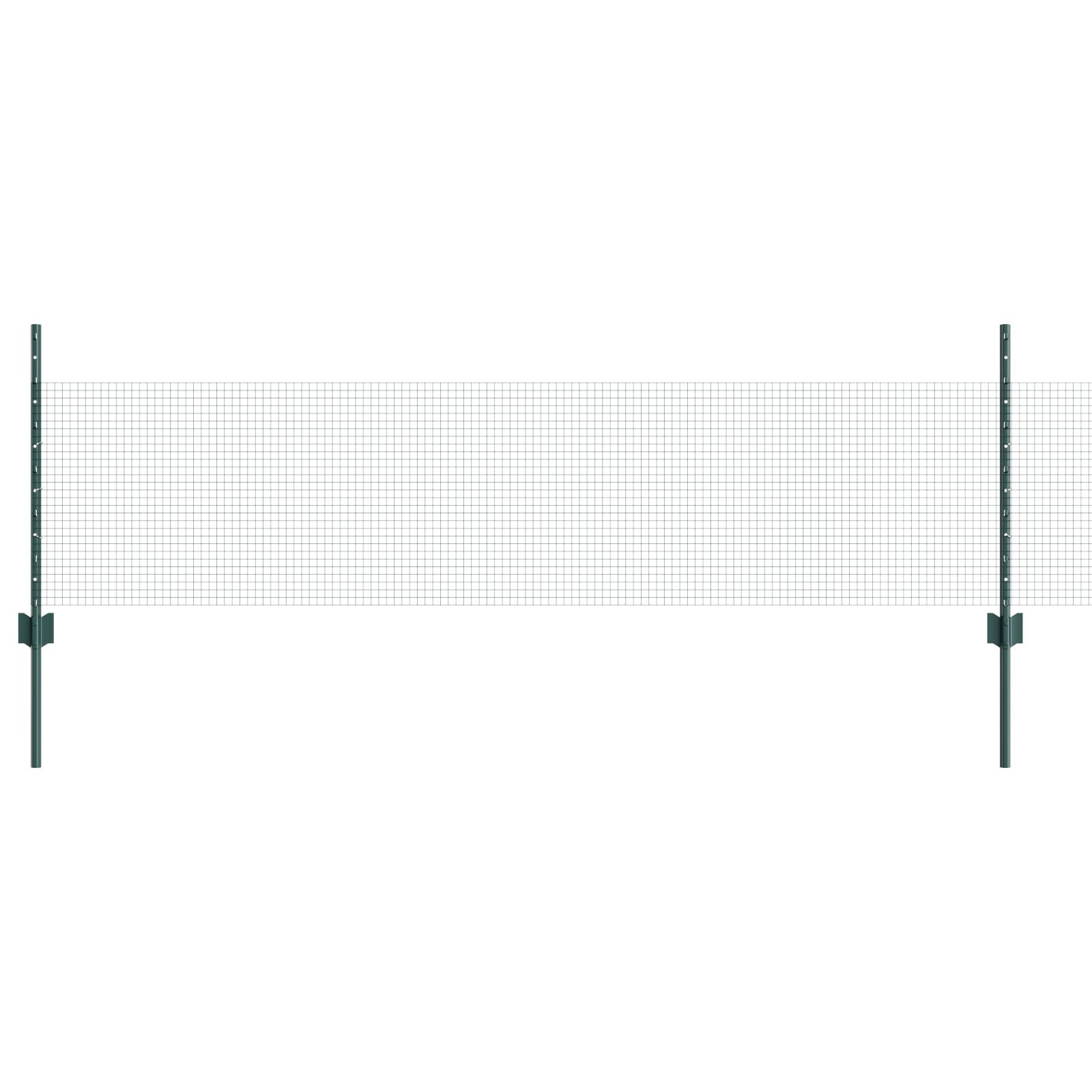 vidaXL Îngrădire cu stâlpi Verde 0.5 x 50 m Oțel vidaXL Îngrădire cu stâlpi Verde 0.5 x 50 m Oțel