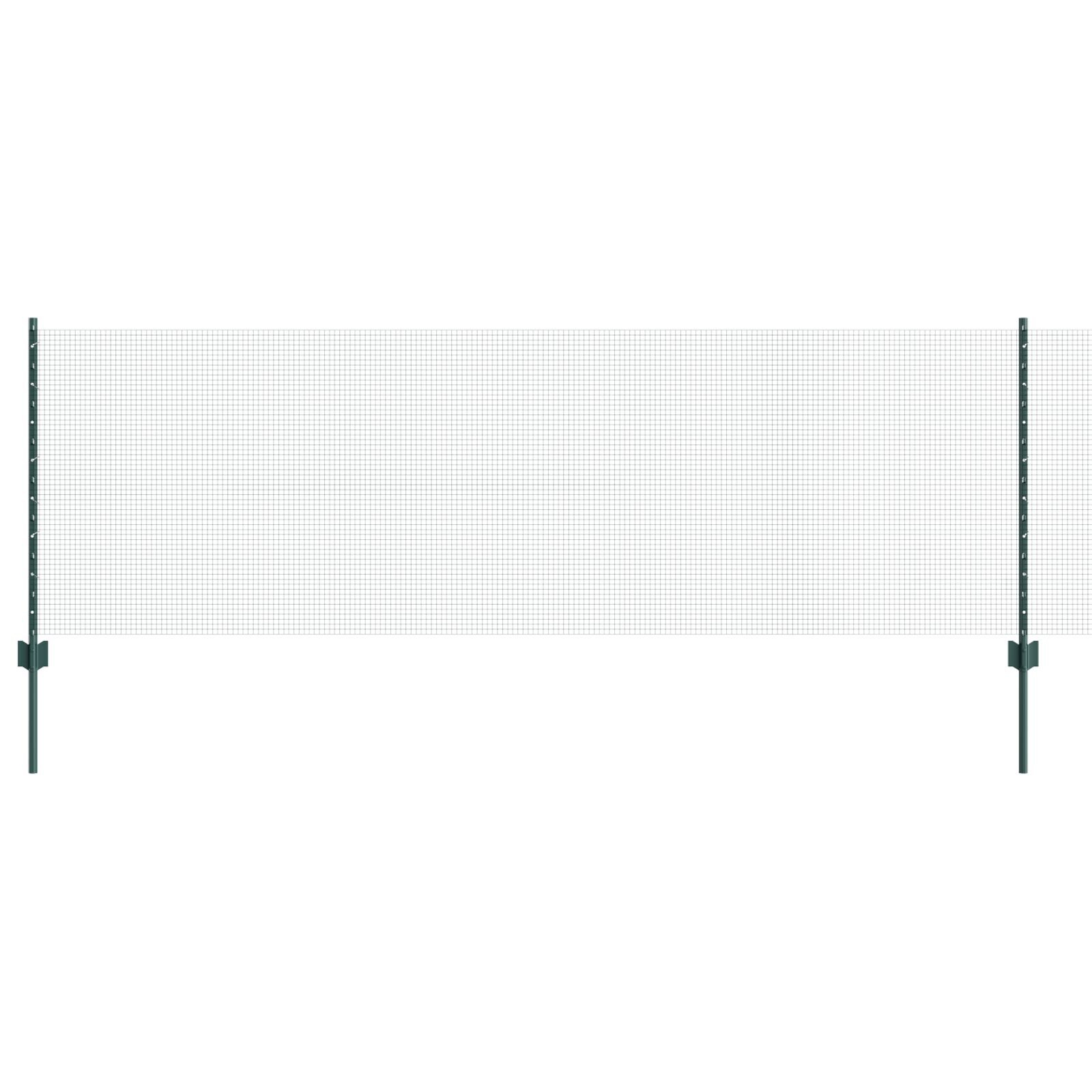 vidaXL Îngrădire cu stâlpi Verde 0.8 x 50 m Oțel vidaXL Îngrădire cu stâlpi Verde 0.8 x 50 m Oțel