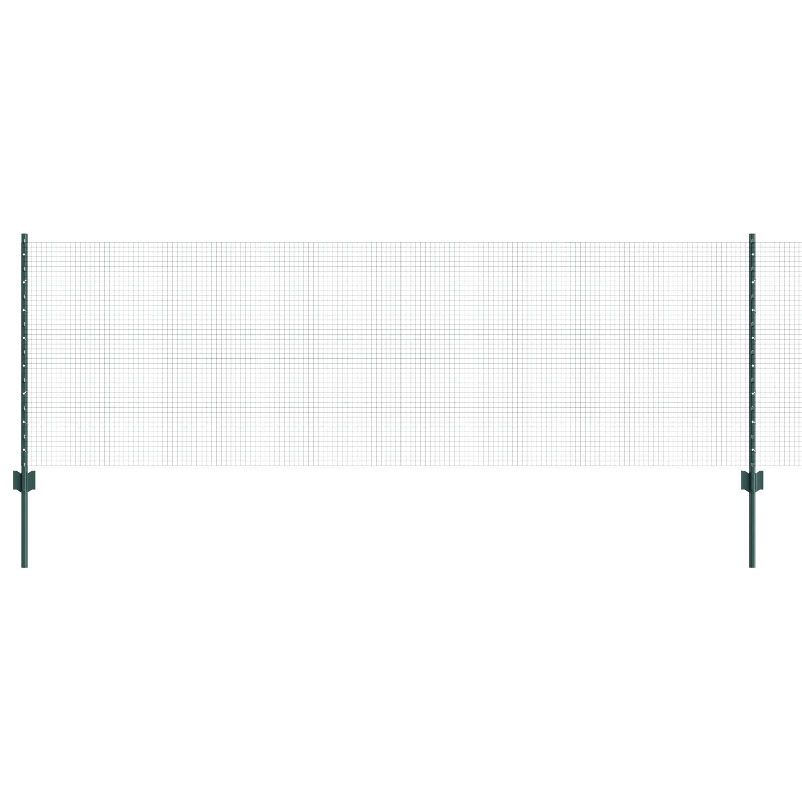 vidaXL Îngrădire cu stâlpi Verde 0.8 x 50 m Oțel vidaXL Îngrădire cu stâlpi Verde 0.8 x 50 m Oțel