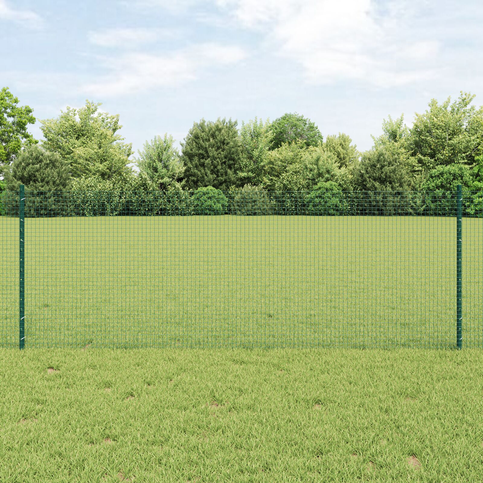 vidaXL Îngrădire cu stâlpi Verde 0.8 x 50 m Oțel vidaXL Îngrădire cu stâlpi Verde 0.8 x 50 m Oțel