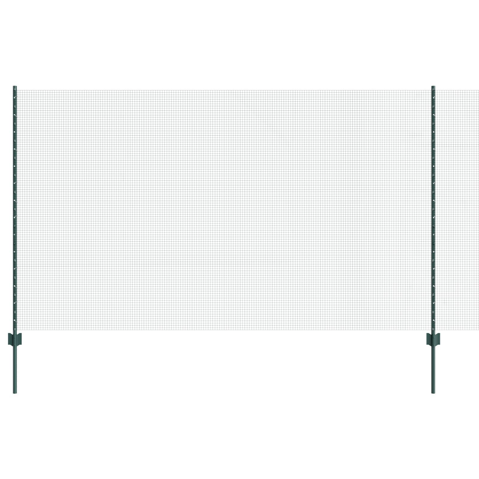 vidaXL Îngrădire cu stâlpi Verde 1.4 x 50 m Oțel vidaXL Îngrădire cu stâlpi Verde 1.4 x 50 m Oțel