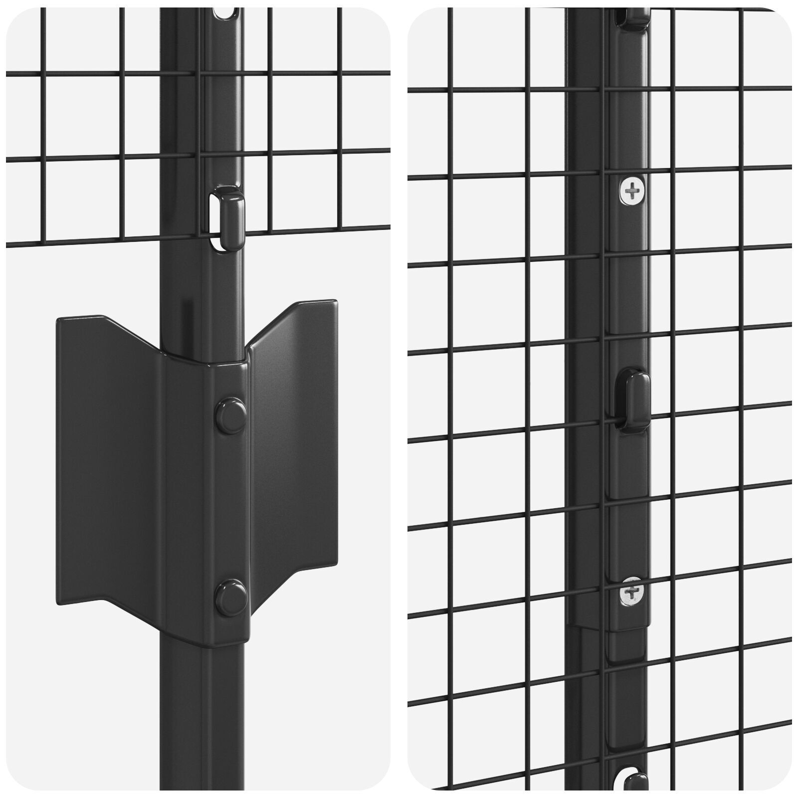 vidaXL Set Împrejmuire Grădină Set de 2 Gri Oțel Galvanizat 10 x 1,5 m