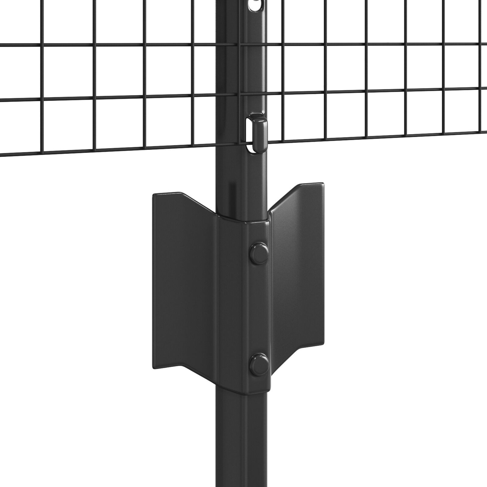 vidaXL Îngrădire cu stâlpi Gri 0.8 x 25 m Oțel vidaXL Îngrădire cu stâlpi Gri 0.8 x 25 m Oțel