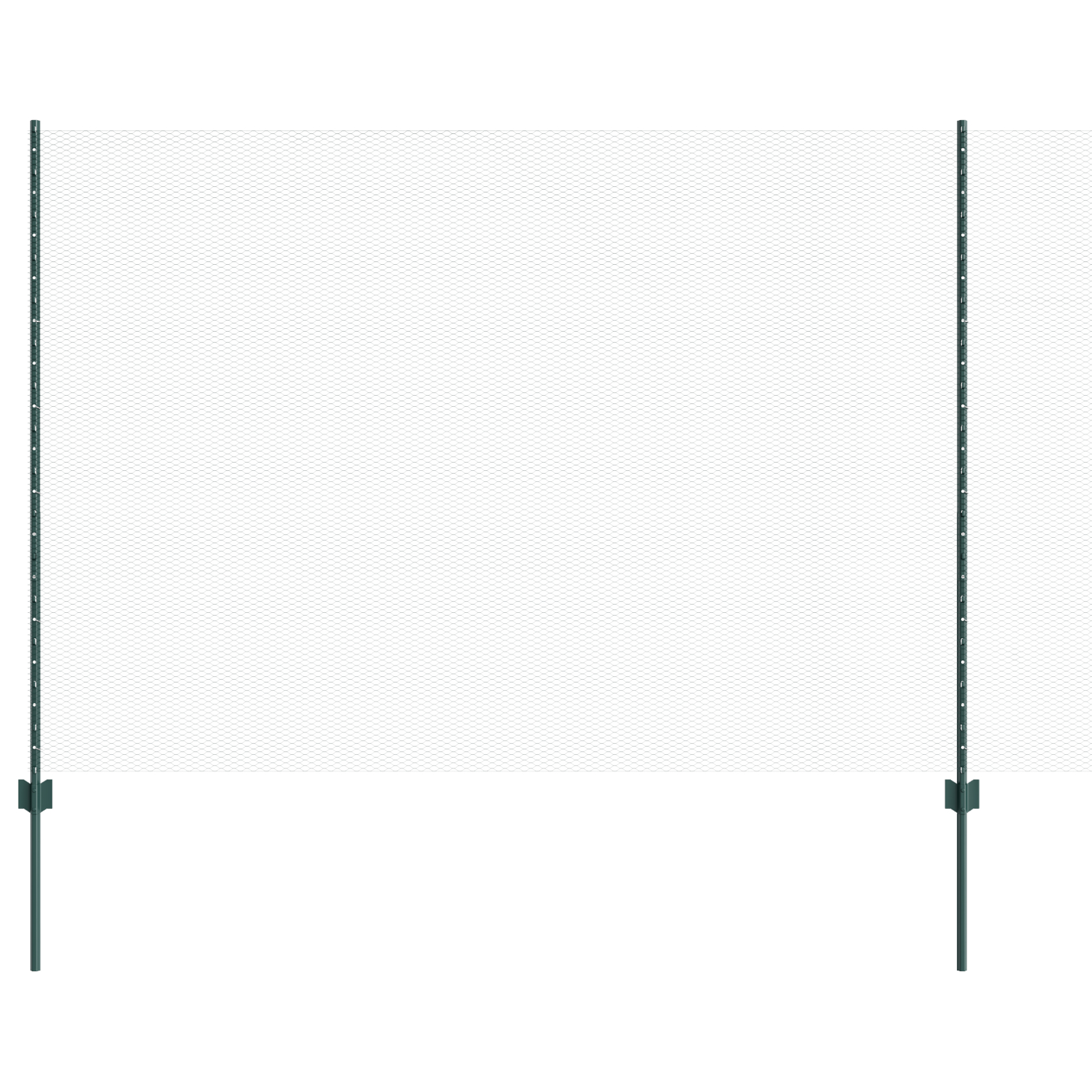 vidaXL Îngrădire cu stâlpi Verde 1.6 x 10 m Oțel vidaXL Îngrădire cu stâlpi Verde 1.6 x 10 m Oțel