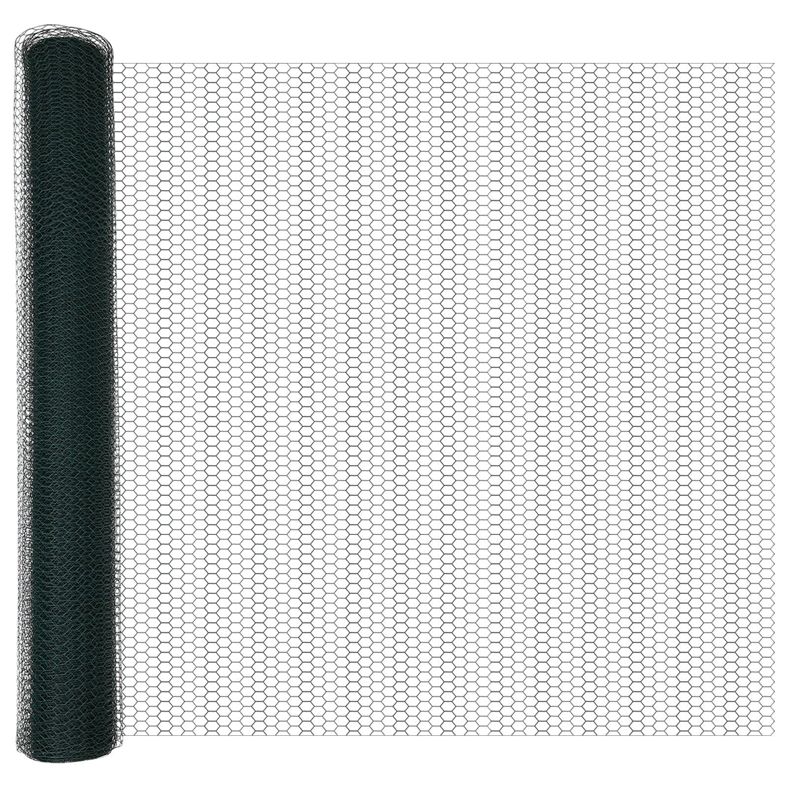 vidaXL Îngrădire cu stâlpi Verde 1.2 x 25 m Oțel