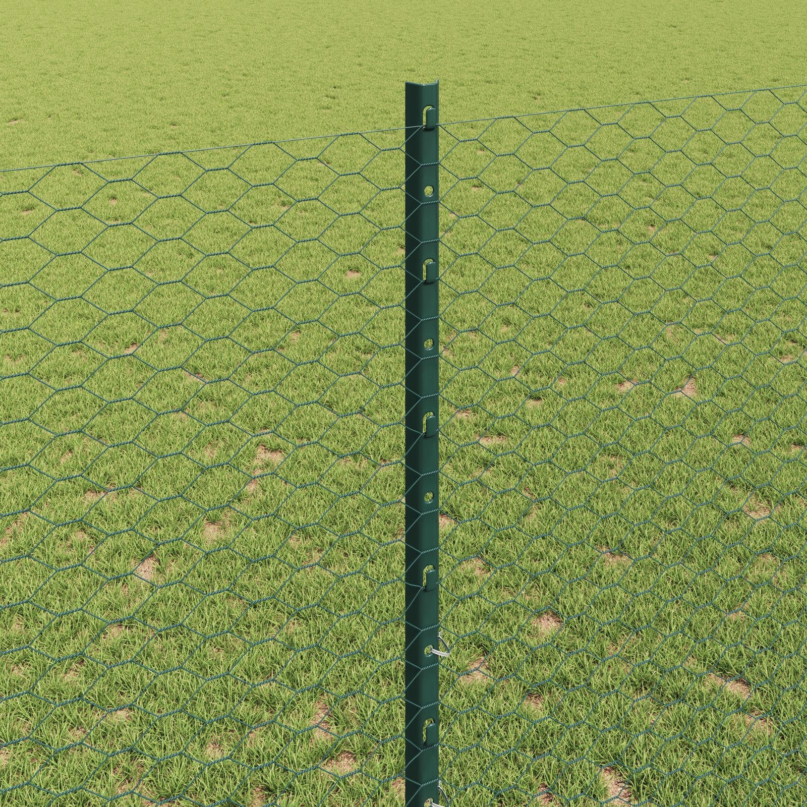 vidaXL Îngrădire cu stâlpi Verde 1.4 x 25 m Oțel vidaXL Îngrădire cu stâlpi Verde 1.4 x 25 m Oțel