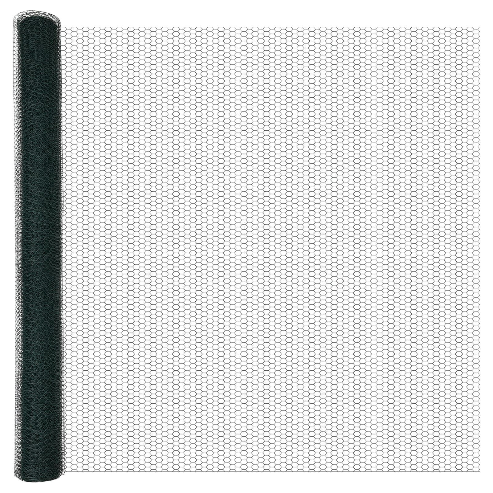 vidaXL Set Împrejmuire Grădină Hexagonală Set de 2 Verde Metal
