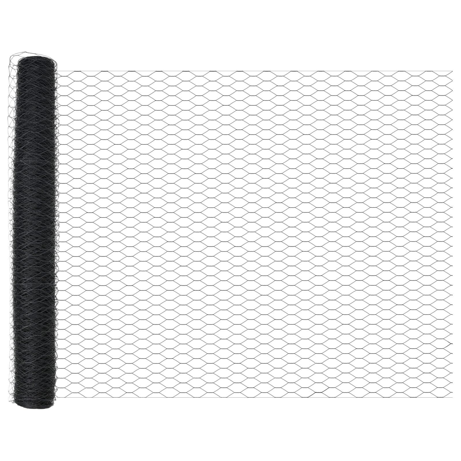 vidaXL Set Împrejmuire Grădină Metalică Set de 2 Gri, Negru Metal