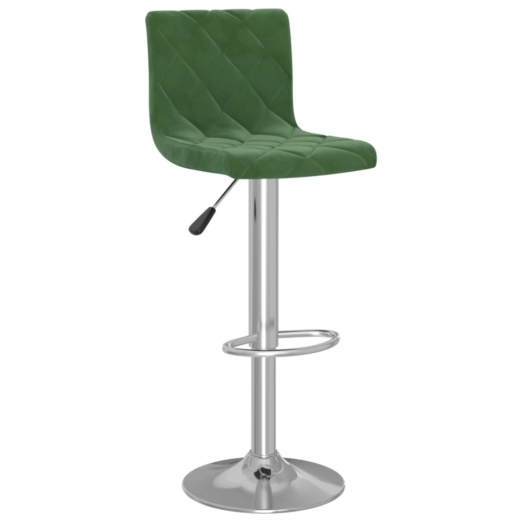 vidaXL Scaune de bar, 2 buc., verde închis, catifea vidaXL Scaune de bar, 2 buc., verde închis, catifea