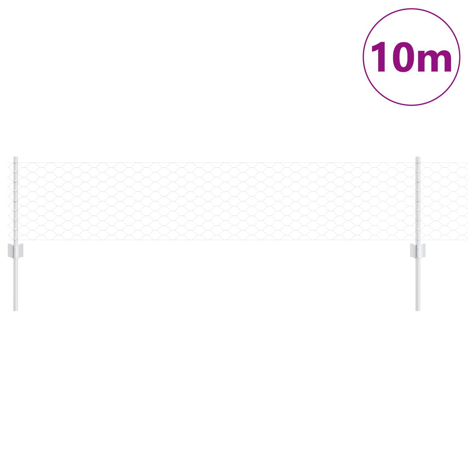 vidaXL Stâlpi de gard 5 buc U-Channel 40 cm Oțel galvanizat